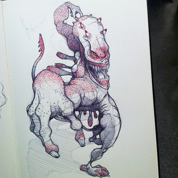 monstrous-alien-like-creature-sketchbook-drawing-1