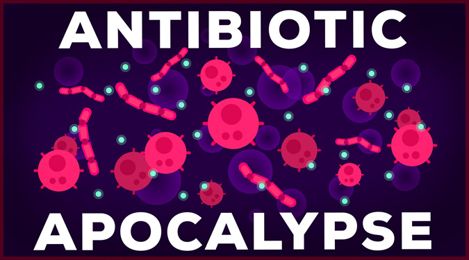 抗生物質の黙示録を説明した動画作品。抗生物質の効かない耐性菌の脅威！