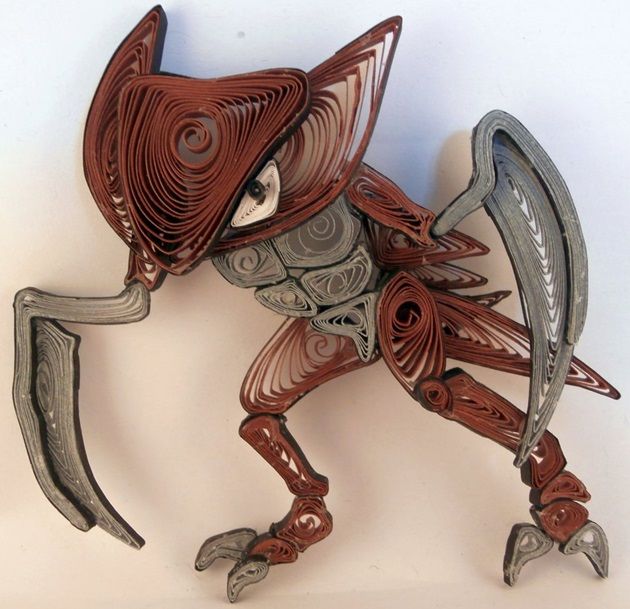 paper_quilling_kabutops___141_by_wholedwarf-d70uvq6