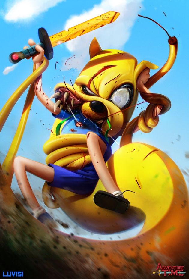 jake_the_snake___adventure_time___by_danluvisiart-d7douwt